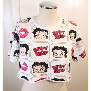 Betty Boop Cropped Top Medium Short Sleeve (35)